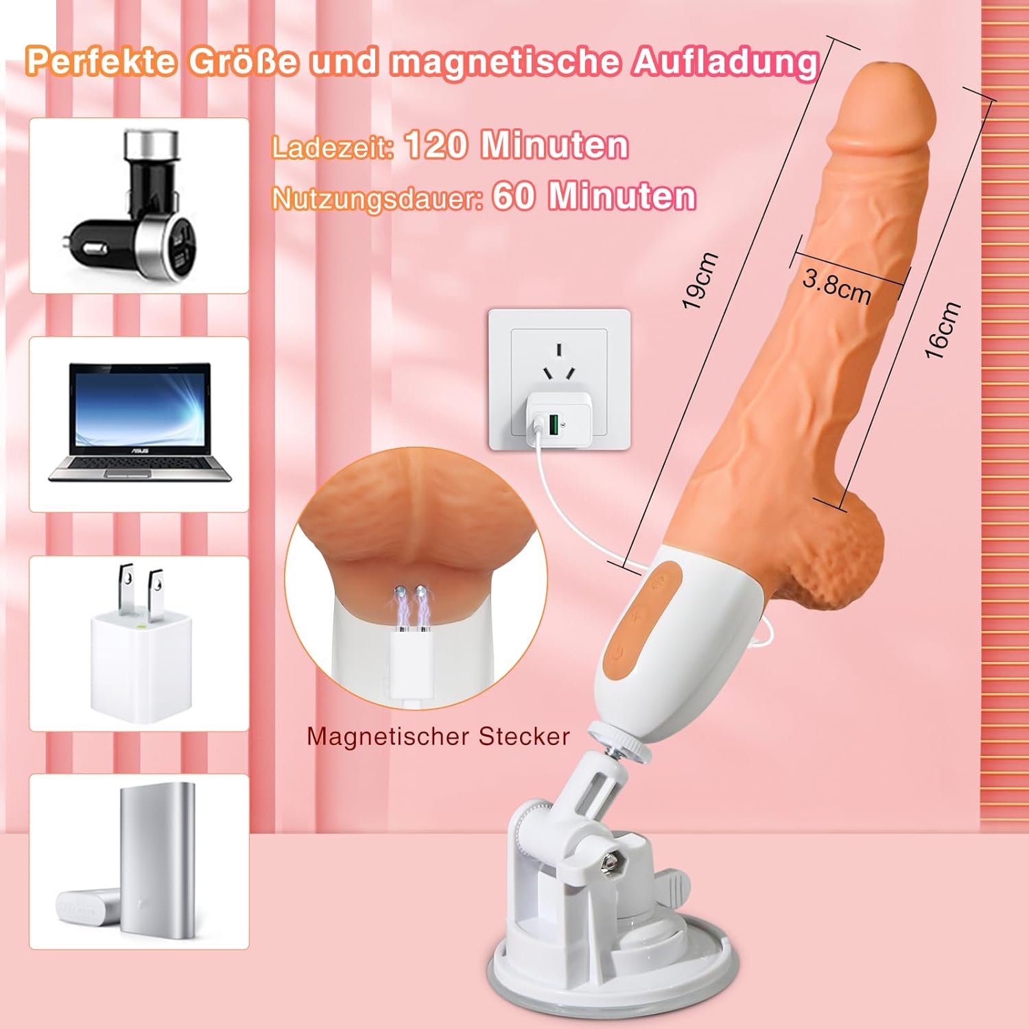 Sex Machine Realistic Dildo Vibrator in Pakistan