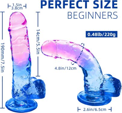 Best Realistic Dildo Clear Silicone in Pakistan