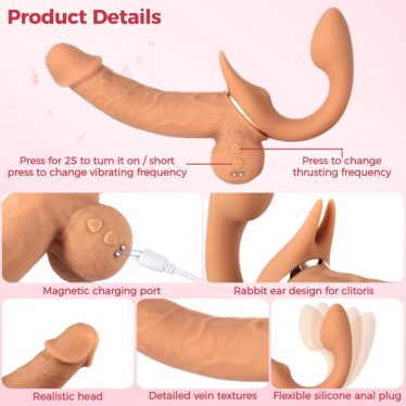 Best Strapless Strap On Dildo Vibrator Pakistan