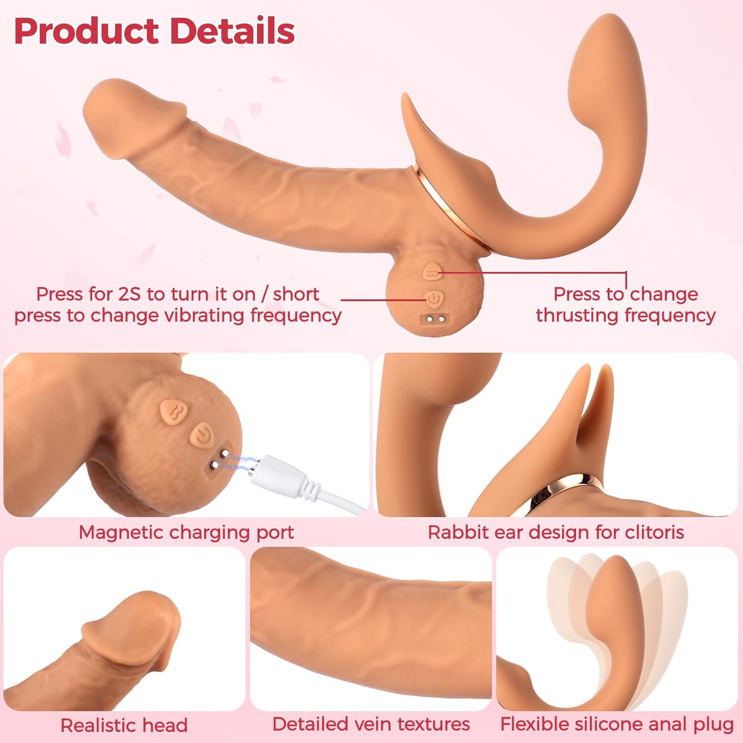 Best Strapless Strap On Dildo Vibrator Pakistan